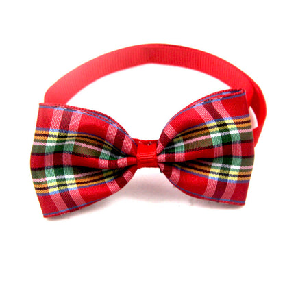 Fun Stylish Plaid Cats and Dogs Bow Ties