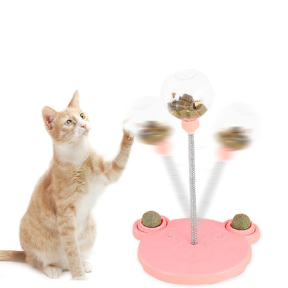 Nibble Spring Ball Cat Treat Dispenser Toy