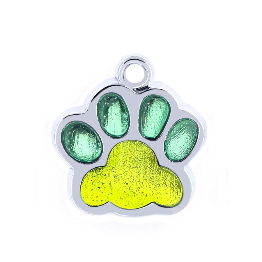 Pawprint Personalized Collar ID Tag for Dogs and Cats