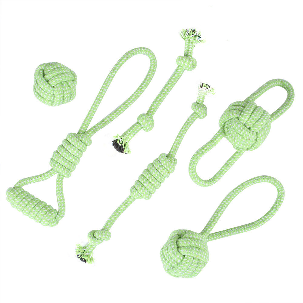 Cotton Knotted  Rope Chew Toy Sets for Dogs