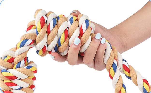 Knotted Rope Dental Dog Teeth Cleaner Toy