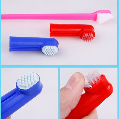 Double Head Soft Finger Toothbrush for Dogs and Cats