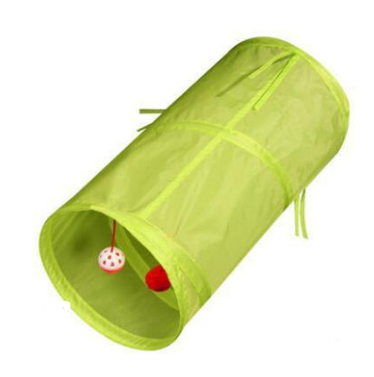 Fun Playtime Tunnel for Cats with Hanging Toys