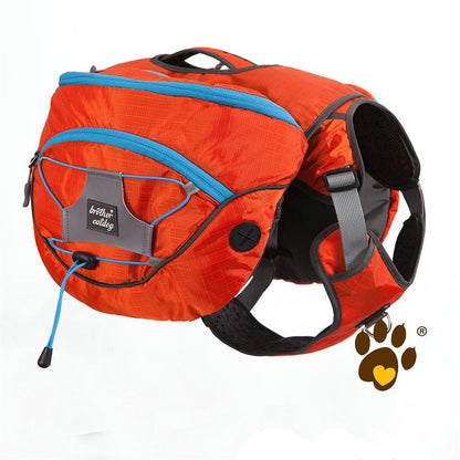 Reflective Backpack and Chest Harness for Dogs