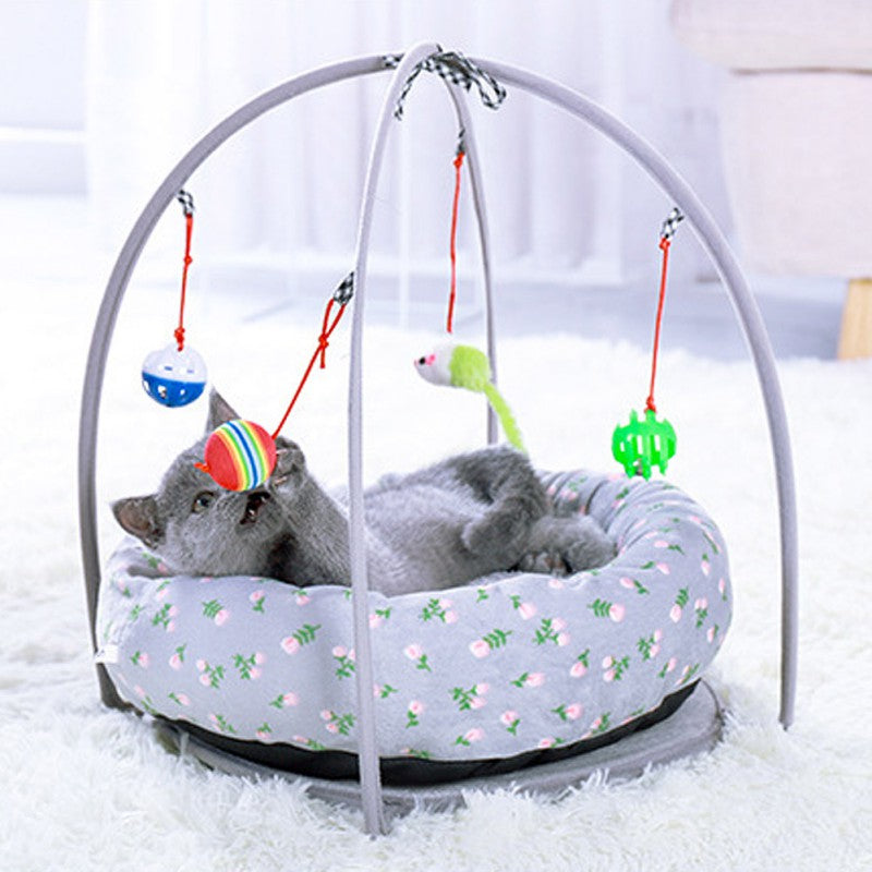 Cat Nest with Multifunction Tent Toy Swing