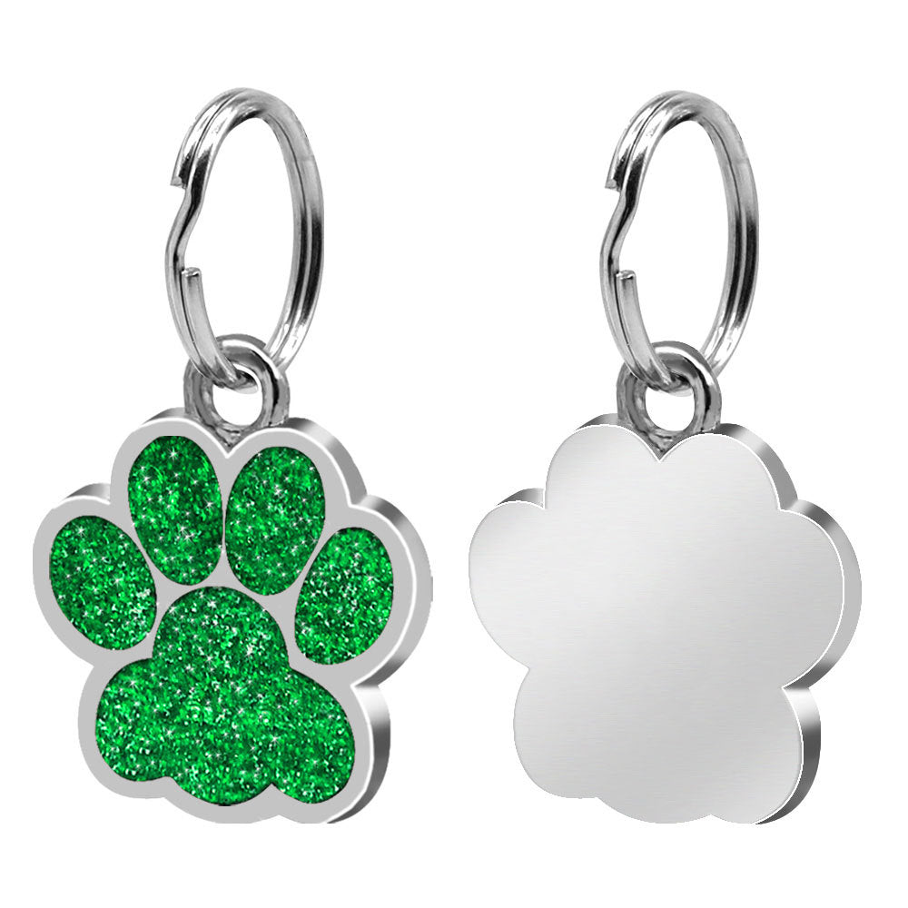 Pawprint Personalized Collar ID Tag for Dogs and Cats