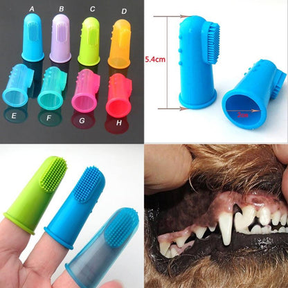 Super Soft Silicone Dog and Cat Toothbrush