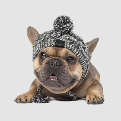 Fluffy Warm Knitted Polar Pom Hat for Dogs