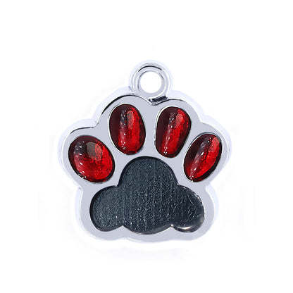 Pawprint Personalized Collar ID Tag for Dogs and Cats