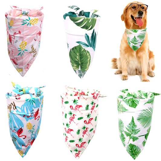 Spring And Summer Dog Drool Towel Bandana