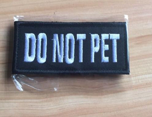 Embroidered Service Badge for Dog Harnesses