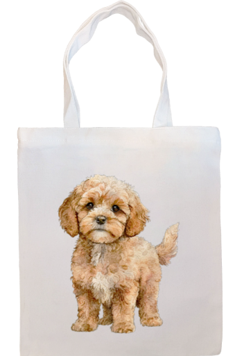 Breed Specific Dog Image Zippered Tote Bag