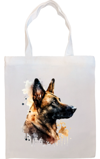 Breed Specific Dog Image Zippered Tote Bag