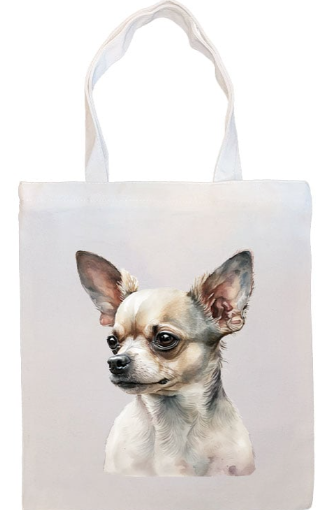 Breed Specific Dog Image Zippered Tote Bag