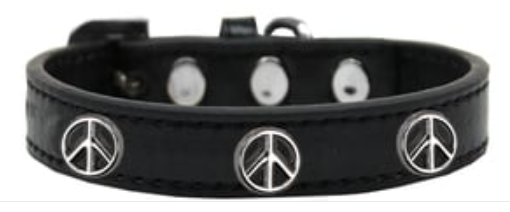 Fun Widget Dog and Cat Collars - Peace Sign