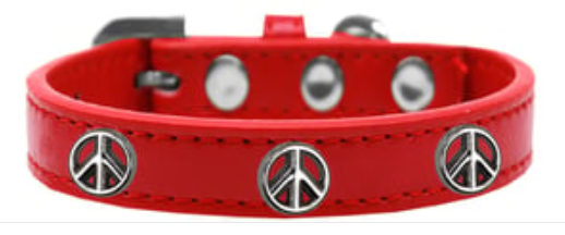 Fun Widget Dog and Cat Collars - Peace Sign