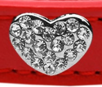 Crystal Hearts Bling Collar for Dogs and Cats