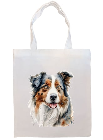 Special - Breed Specific Canvas Tote - example - Australian Shepherd