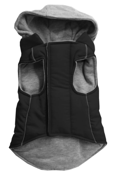 Hooded Warm Reversible Jacket for Dogs and Cats