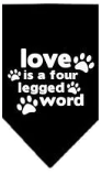 Love is a Four Legged Word - Bandana Drool Towel for Dogs