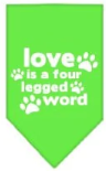 Love is a Four Legged Word - Bandana Drool Towel for Dogs