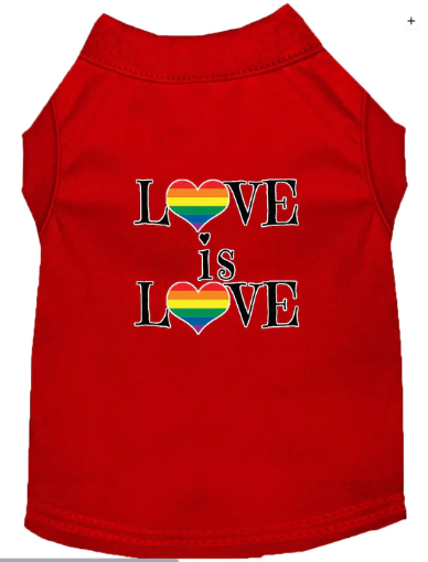 Love is Love - Soft Shirt for Dogs and Cats