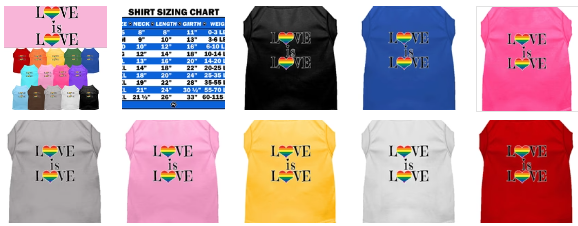 Love is Love - Soft Shirt for Dogs and Cats