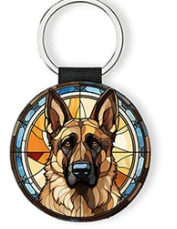 Unique Breed Specific Dog Image Key Fobs