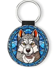 Unique Breed Specific Dog Image Key Fobs