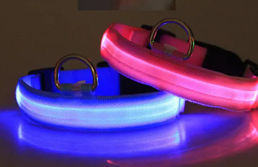 LED Safety Halo Style Collar for Dogs and Cats