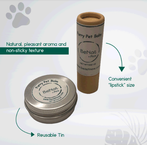 BeNat Pets - Furry Pet Nose and Paw Balm for Dogs