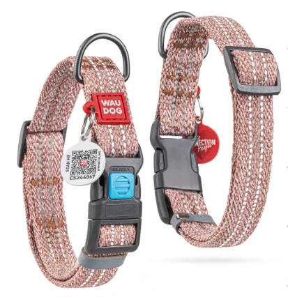 Eco Friendly Recycled Cotton Dog Collar for Dogs - Medium 10"-16"