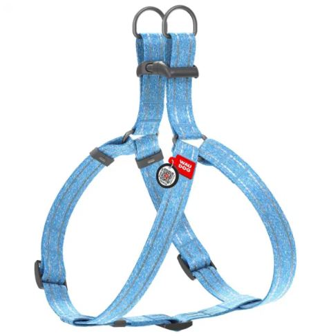 Eco Friendly Recycled Cotton Reflective and Adjustable Harness for Dogs