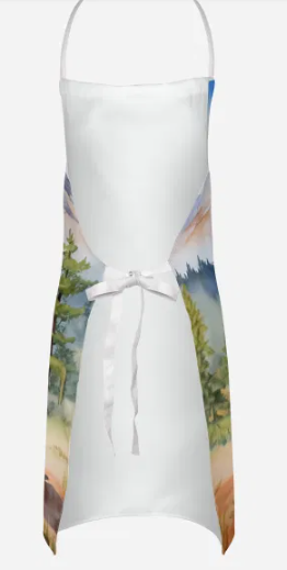 Shar Pei - Welcome Cowboy Apron for Cooking, Baking and Crafts for Adult Women and Men - Unisex Large