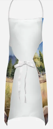 Westie - Welcome Cowboy Apron for Cooking, Baking and Crafts for Adult Women and Men - Unisex Large