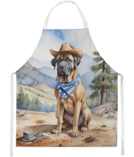 Welcome Cowboy Apron for Cooking, Baking and Crafts for Adult Women and Men - Unisex Large