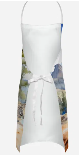 Poodle II - Welcome Cowboy Apron for Cooking, Baking and Crafts for Adult Women and Men - Unisex Large