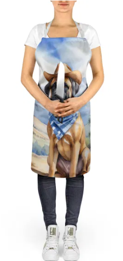 Welcome Cowboy Apron for Cooking, Baking and Crafts for Adult Women and Men - Unisex Large