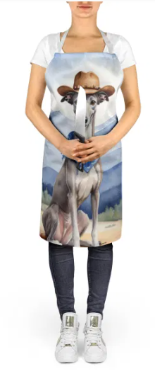 Greyhound - Welcome Cowboy Apron for Cooking, Baking and Crafts for Adult Women and Men - Unisex Large