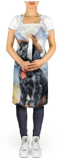 Cocker Spaniel - Welcome Cowboy Apron for Cooking, Baking and Crafts for Adult Women and Men - Unisex Large