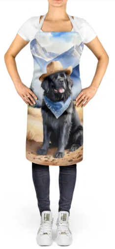 Newfoundland II - Welcome Cowboy Apron for Cooking, Baking and Crafts for Adult Women and Men - Unisex Large