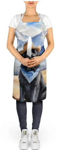 Newfoundland II - Welcome Cowboy Apron for Cooking, Baking and Crafts for Adult Women and Men - Unisex Large