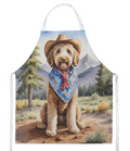 Labradoodle II - Welcome Cowboy Apron for Cooking, Baking and Crafts for Adult Women and Men - Unisex Large