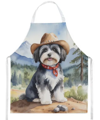 Havanese - Welcome Cowboy Apron for Cooking, Baking and Crafts for Adult Women and Men - Unisex Large