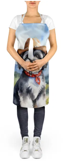 Havanese - Welcome Cowboy Apron for Cooking, Baking and Crafts for Adult Women and Men - Unisex Large