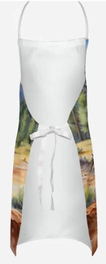 Pomeranian II - Welcome Cowboy Apron for Cooking, Baking and Crafts for Adult Women and Men - Unisex Large