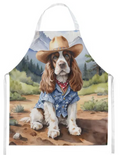 Cocker Spaniel II - Welcome Cowboy Apron for Cooking, Baking and Crafts for Adult Women and Men - Unisex Large