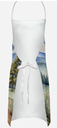 French Bulldog III - Welcome Cowboy Apron for Cooking, Baking and Crafts for Adult Women and Men - Unisex Large