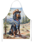 Gordon Setter - Welcome Cowboy Apron for Cooking, Baking and Crafts for Adult Women and Men - Unisex Large