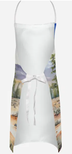 Afghan Hound - Welcome Cowboy Apron for Cooking, Baking and Crafts for Adult Women and Men - Unisex Large